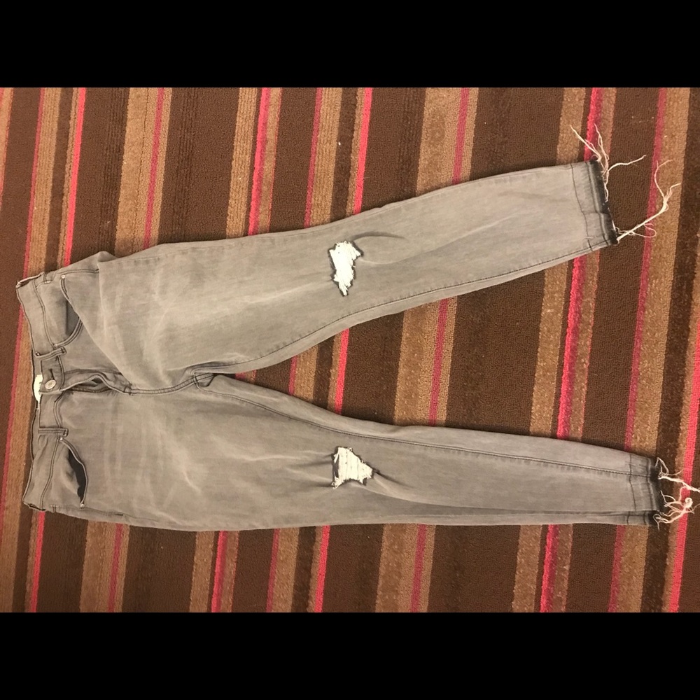Gray jeans